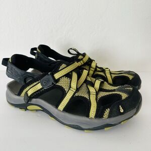 Ahnu Tilden ll Water Shoes Womens 7.5 Blade Green/Black Closed Toe Hiking Sandal